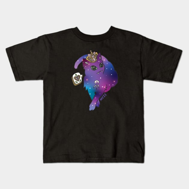 Universe Kitty Kids T-Shirt by Mess By Design 